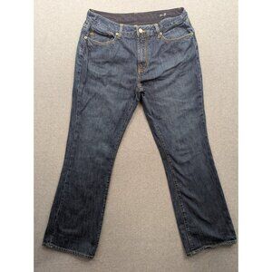 Seven 7 Premium Jeans Womens SZ 36 Blue Bootcut Whiskers Classic 100% Cotton